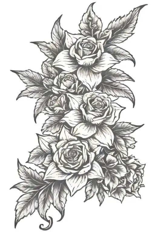 Carnation Daffodil Rose Larkspur Flower Bouquet