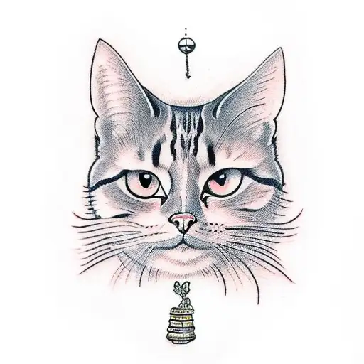 Siluete Standing Cat