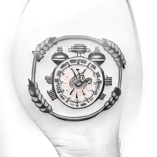 Stopwatch On Wrist To Cover Up A Libre Symbol