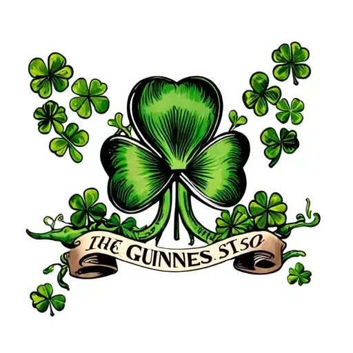 Harp Shamrock Ireland Guinness