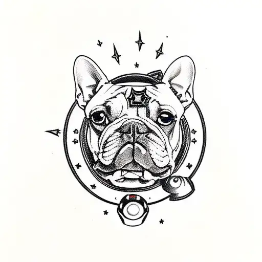 French Bulldog Mixed With Bullet Bill From Mario Cart