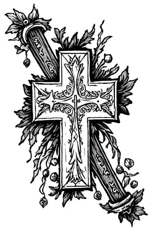 Straight Edge Christian Cross