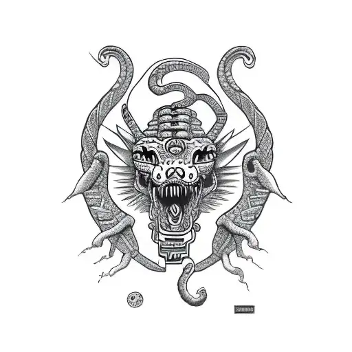 Quezacoatl Mayan Snake For Calf