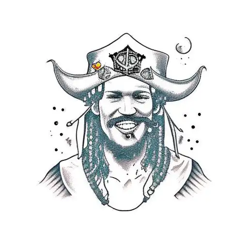 Davi Jones From Caribean Piratas With Him Ship Irish