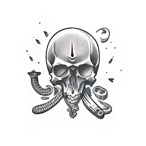Skull Dagger Snake