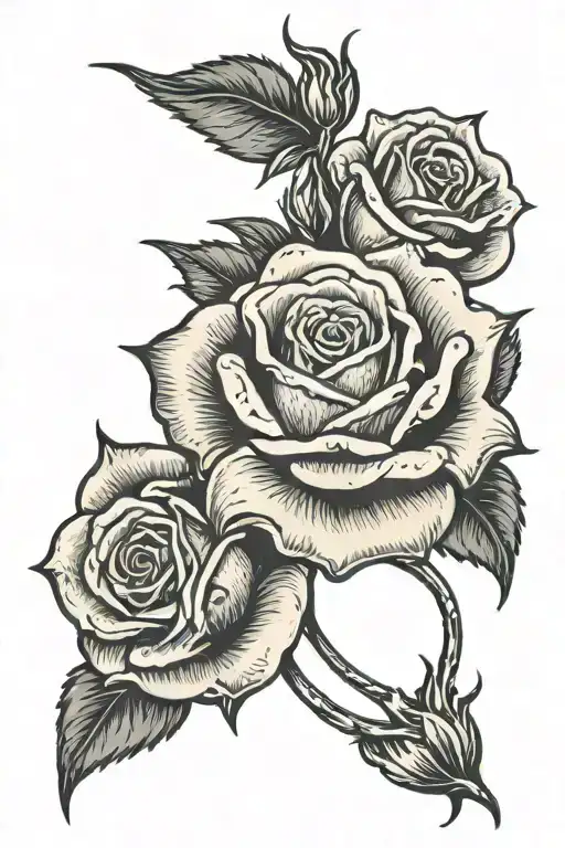 Rose Going Into The Word Always And Forever