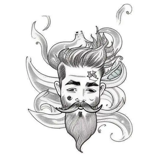 Mermaid With Beard