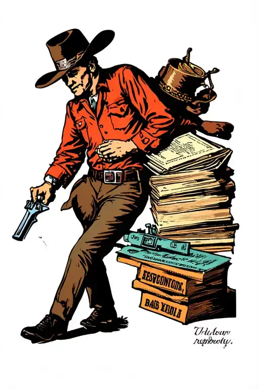 Western Bank Robbery Scene