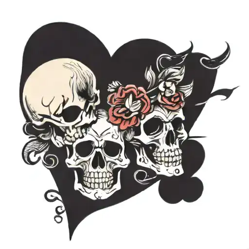 Skull And Heart