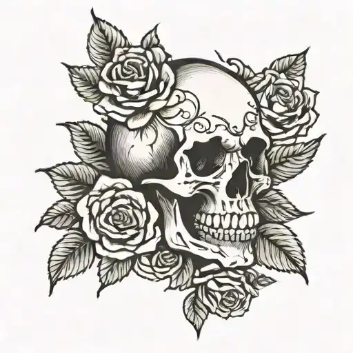 Skull And Roses