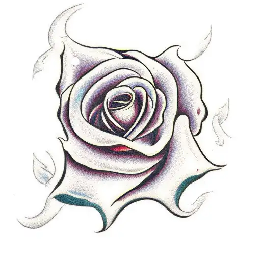 Bleeding Hand Grabbing Rose