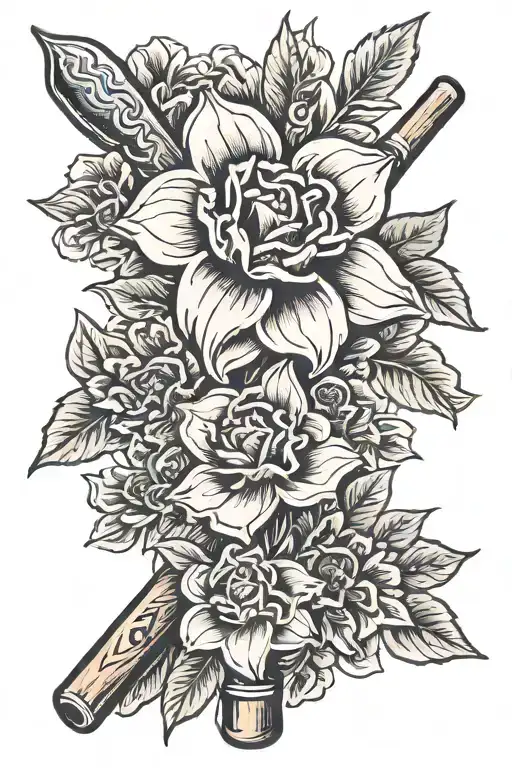 Gardena Flower Baseball Bat Stem Growing