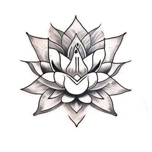 Lotus Flower With The 4 Elements