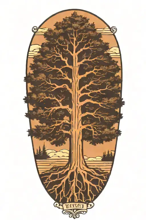 Redwood Tree With Text All Is Well