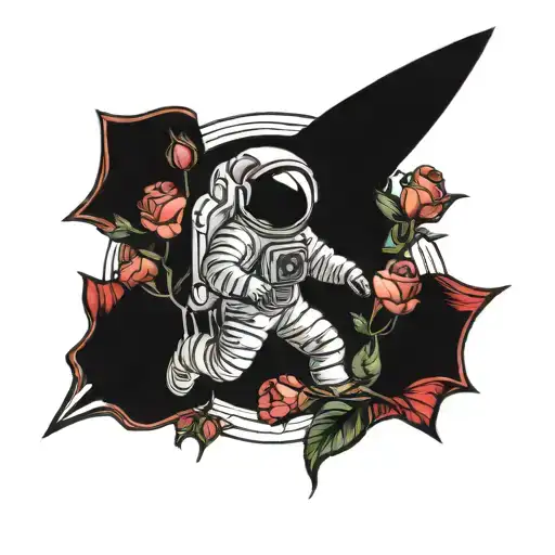 Astronaut Roses Surrounded