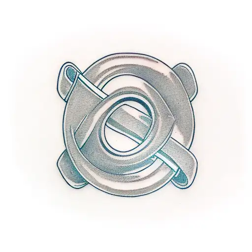 Judo Belt Wrapped Around Italics Names In An Infinity Symbol