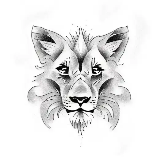 Lion Cub Flowers Fox