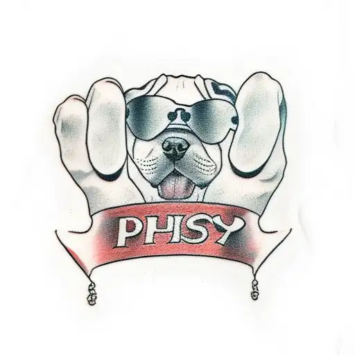 Dog Paw Print With The Word Bishop Next To It