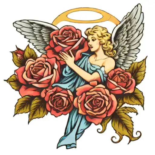 Mesothelioma Angel Mom Roses Blue