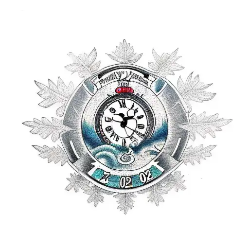 Family Tree With A Clock