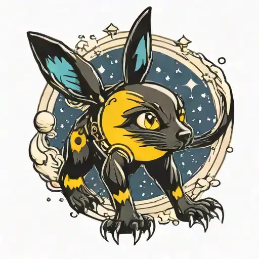 Umbreon Looking At The Moon