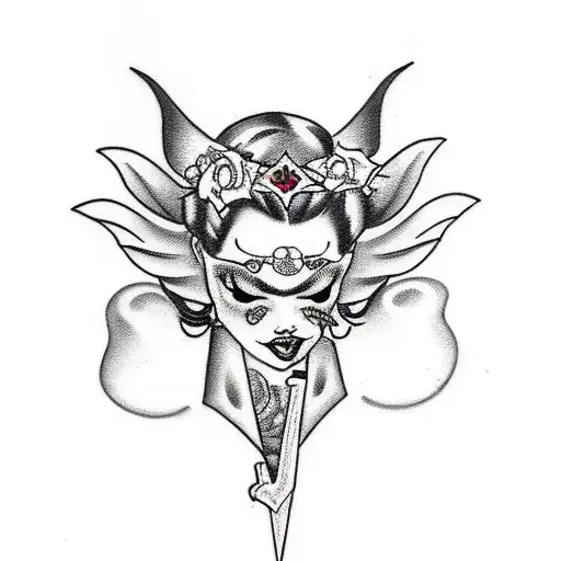 Sexy Succubus With Gothic Aesthetic