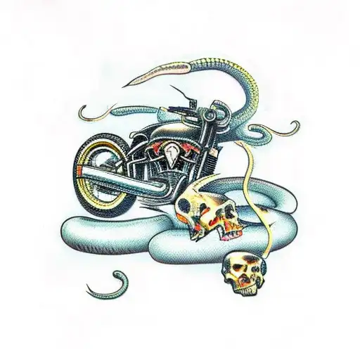 Death Motorcycle Snake