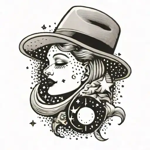 Which Hat With Dot Work Moon