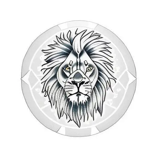 Libra Scale And Lion