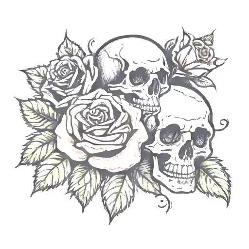 Rose And Skull