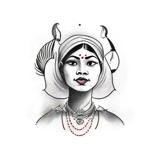 East Indian Woman With Hand Over Face Three Quarters