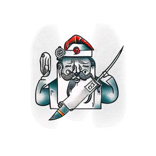 Man With Book And Axe