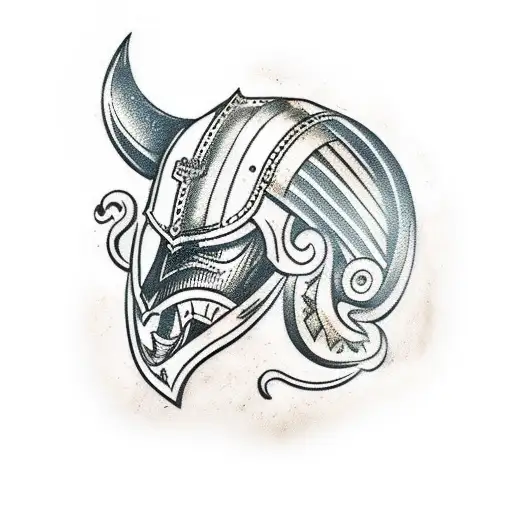 Nordic Medieval Helmet With A Crest