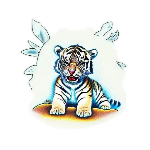 Baby Whit Tiger Costume