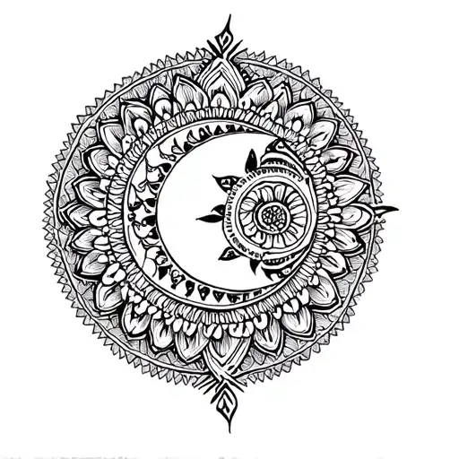 Crescent Moon Mandala