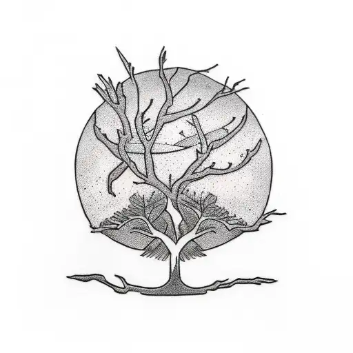 Tree Coming From A Book