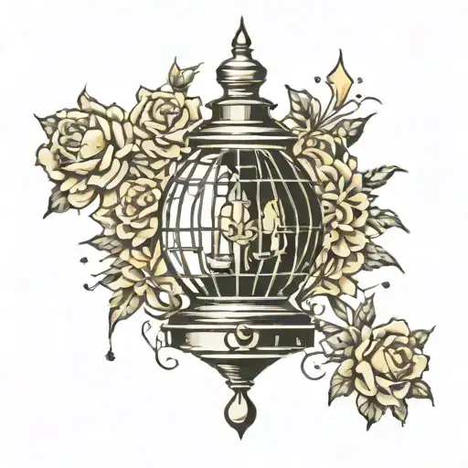 Light With Broken Cage Shattered