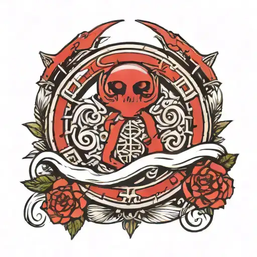 Empire And Rebel Alliance Symbol Intertwined