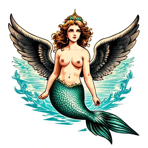 Mermaid With Wings