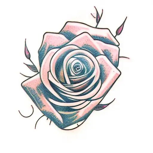 Rose With Barbed Wire Stem