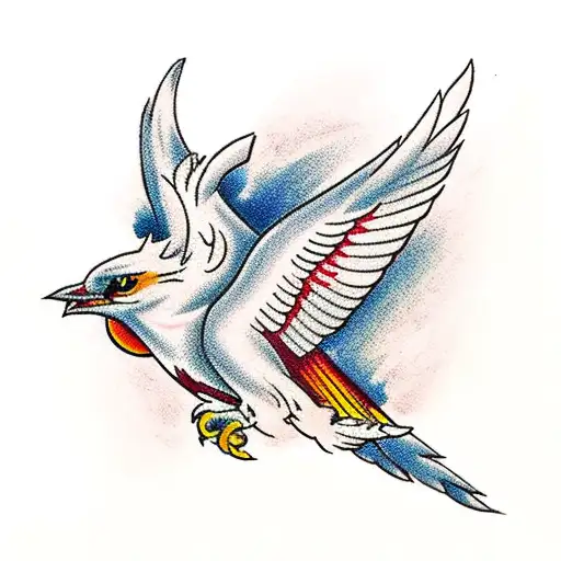 Thunderbird With Cactus And Horse Shoe