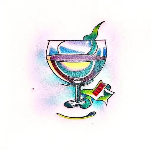 Wine Glass And Airplane