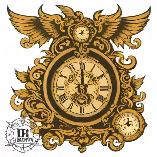 Big Clock With Letters Bm