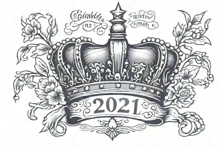 Crown With Willow And Birthdate 11-29-2021