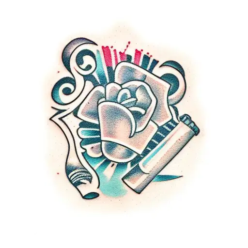 Broken Glass Of Wine