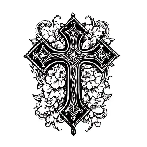 Gothic Cross Surrounded