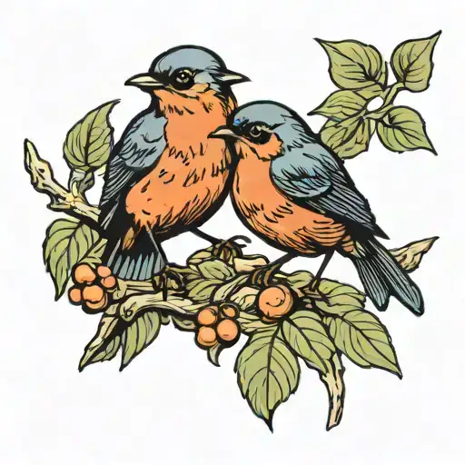 2 Robin Birds