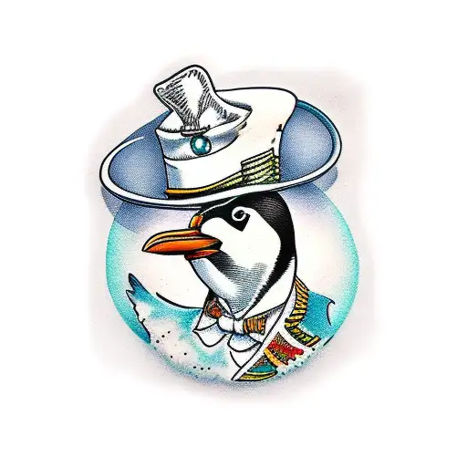 Penguin With Top Hat
