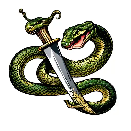 Traditional Snake Dagger