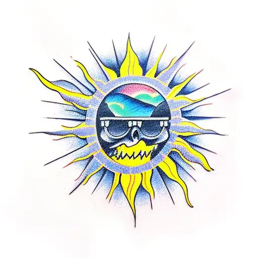 Sun Chilling Smoking A Cigarrete